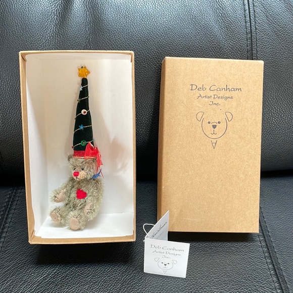 Deb Canham Mohair Bear Christmas Special Limited Edition - Picture 1 of 12